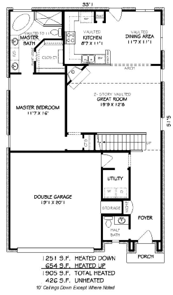 European Floor Plan - Main Floor Plan #424-39