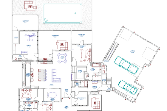 Photo 9 for Farmhouse House Plan #1109-30 - 4 bed, 3.5 bath