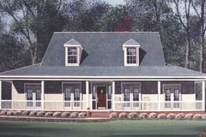 Southern Exterior - Front Elevation Plan #15-207