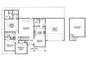 Ranch Style House Plan - 3 Beds 2 Baths 1904 Sq/Ft Plan #412-140 