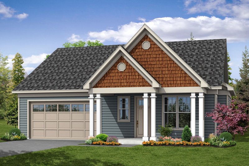 Home Plan - Cottage Exterior - Front Elevation Plan #124-1063