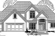 European Style House Plan - 4 Beds 3.5 Baths 2978 Sq/Ft Plan #67-421 