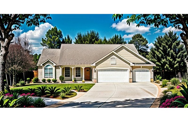 Architectural House Design - Traditional Exterior - Front Elevation Plan #58-171