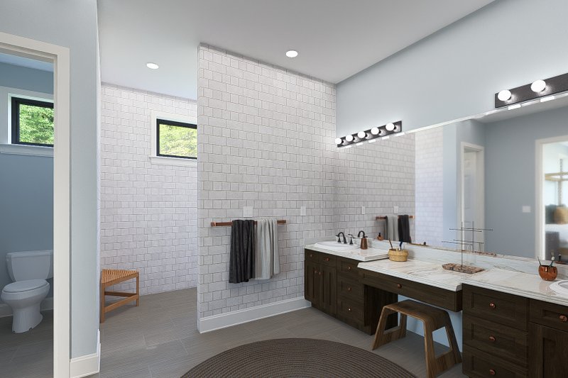 House Blueprint - Interior - Master Bathroom 1 for Farmhouse House Plan #1060-238 - 3 bed, 2.5 bath