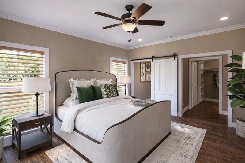 Dream House Plan - Interior - Master Bedroom 1 for Farmhouse House Plan #44-311 - 3 bed, 2 bath