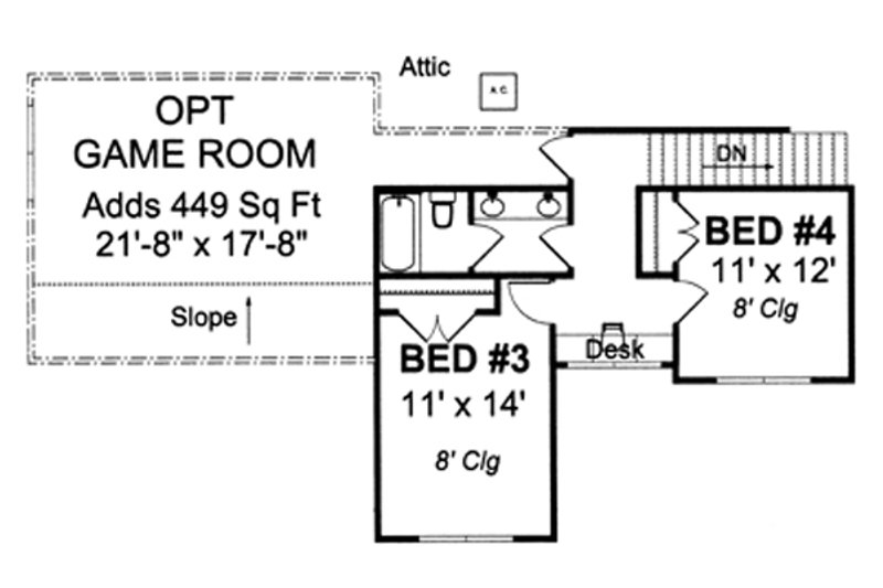 Dream House Plan - Floor Plan - Upper Floor for Farmhouse House Plan #513-2046 - 4 bed, 3 bath