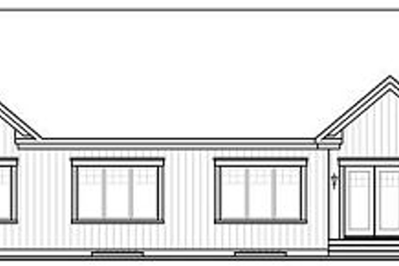 Home Plan - Exterior - Rear Elevation for Traditional House Plan #23-787 - 4 bed, 2 bath