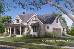 Exterior - Other Elevation 1 for Farmhouse House Plan #929-1200 - 3 bed, 2 bath