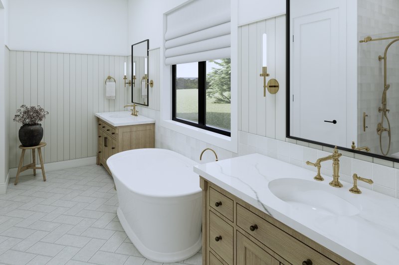 Home Plan - Interior - Master Bathroom 1 for European House Plan #1114-28 - 3 bed, 2.5 bath