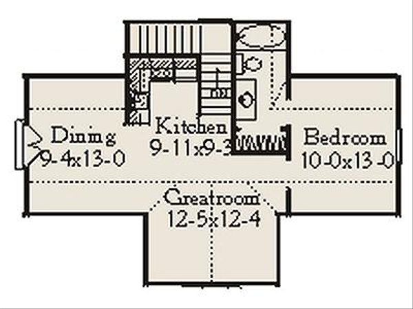 Architectural House Design - Country Floor Plan - Upper Floor Plan #406-301