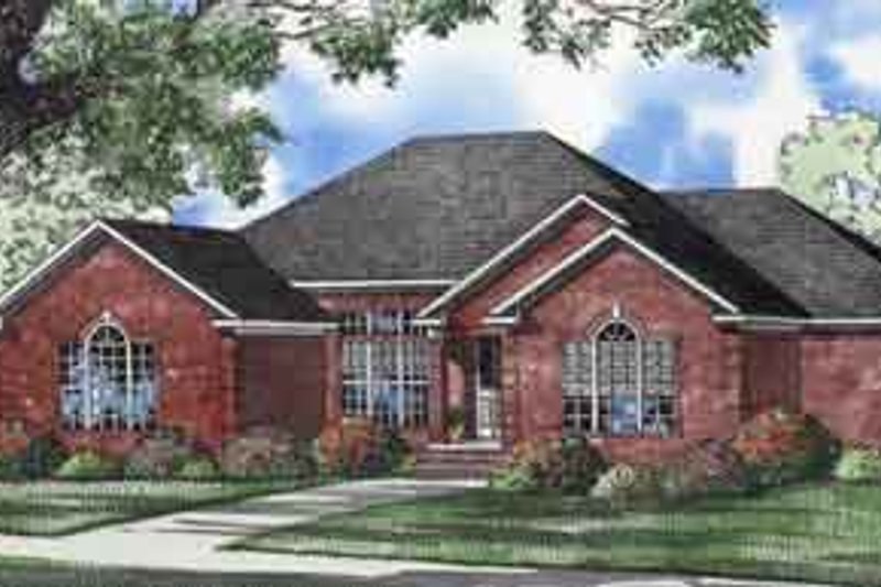 Traditional Style House Plan - 3 Beds 4 Baths 2760 Sq/Ft Plan #17-2083