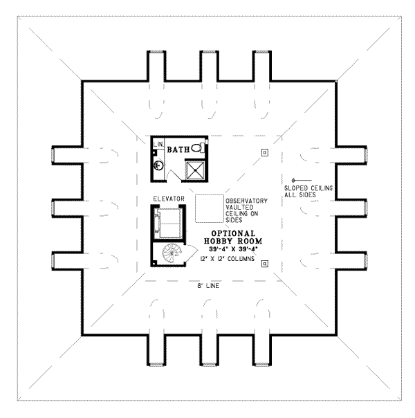 Home Plan - Southern Floor Plan - Other Floor Plan #17-417