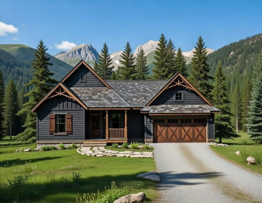 Exterior - Front Elevation 2 for Traditional House Plan #20-2074 - 2 bed, 2.5 bath