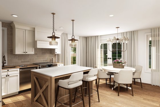 Interior - Dining Room for Farmhouse House Plan #23-2036 - 2 bed, 1.5 bath