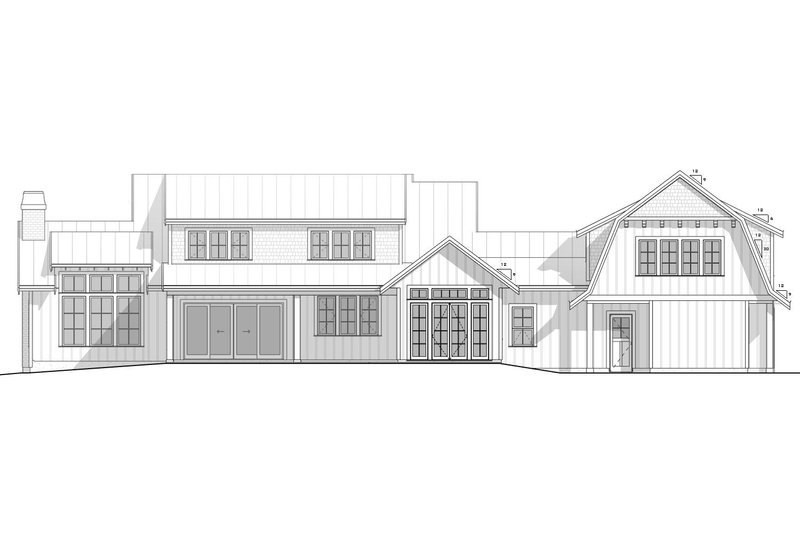 Dream House Plan - Exterior - Rear Elevation for Farmhouse House Plan #1086-2 - 4 bed, 3.5 bath
