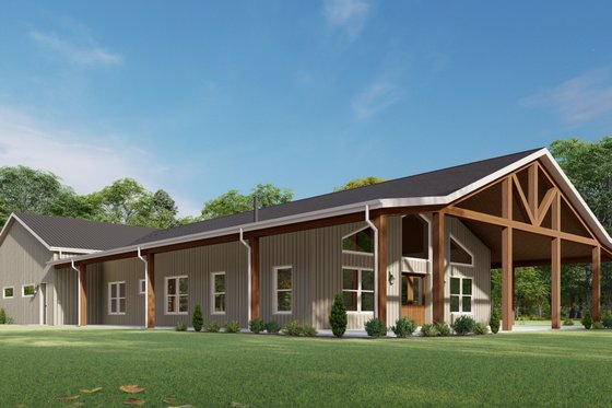 Exterior - Other Elevation 5 for Barndominium House Plan #1092-47 - 3 bed, 2.5 bath