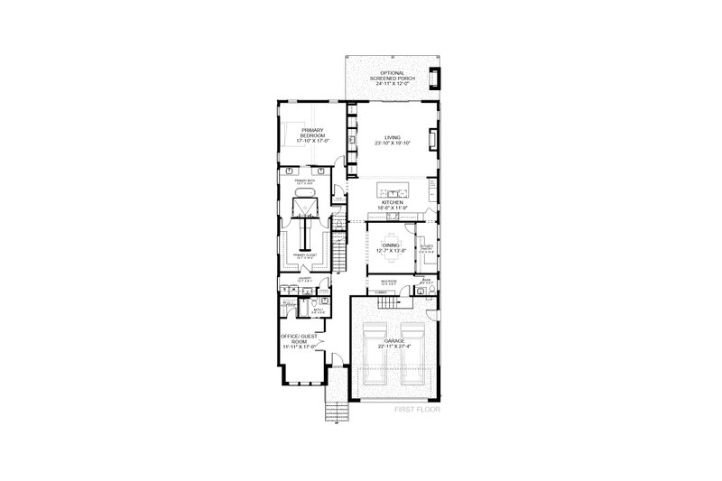 Dream House Plan - Floor Plan - Main Floor for Contemporary House Plan #1085-6 - 5 bed, 4.5 bath