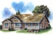 Farmhouse Style House Plan - 3 Beds 2 Baths 1273 Sq/Ft Plan #18-1023 