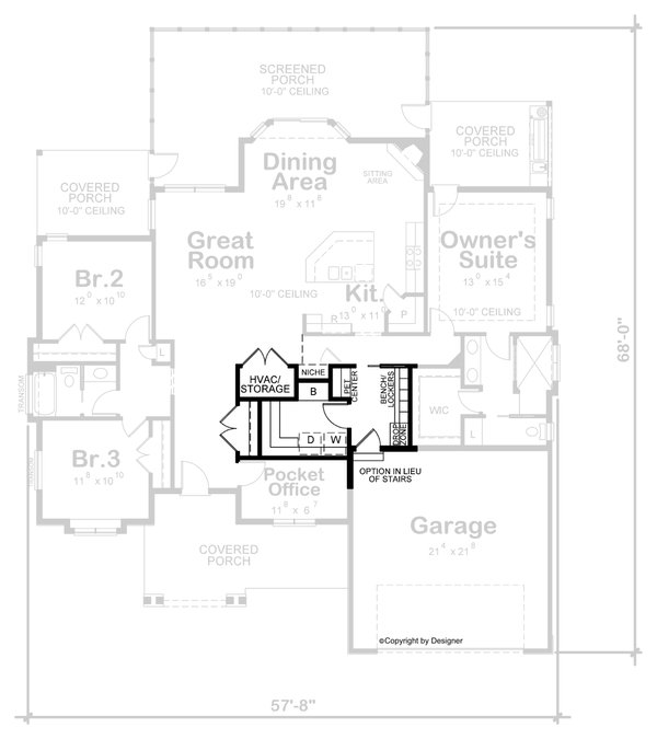 Ranch Floor Plan - Other Floor Plan #20-2514
