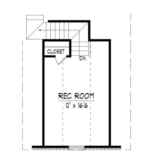 European Floor Plan - Upper Floor Plan #424-408
