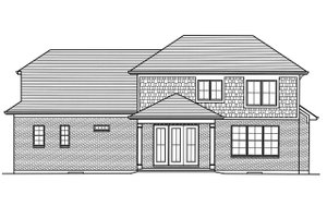 Exterior - Rear Elevation for Traditional House Plan #46-883 - 4 bed, 2.5 bath