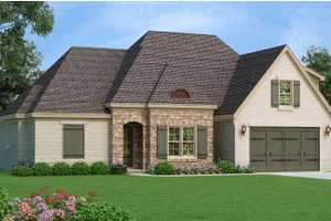 Country Exterior - Front Elevation Plan #932-102