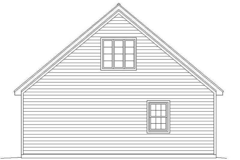 Home Plan - Exterior - Rear Elevation for Country House Plan #932-132, 0 bath