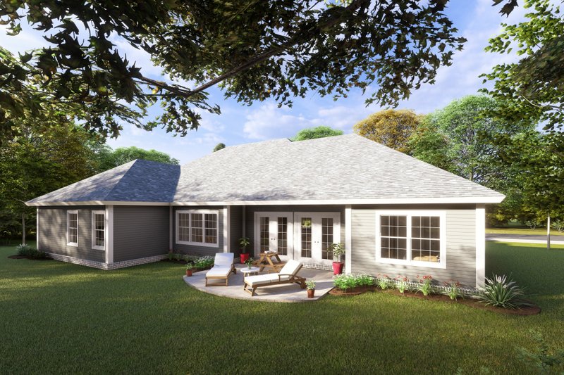Dream House Plan - Exterior - Rear Elevation for Cottage House Plan #513-2193 - 3 bed, 2 bath