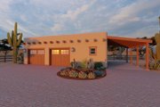 Adobe / Southwestern Style House Plan - 0 Beds 1 Baths 836 Sq/Ft Plan #126-286 