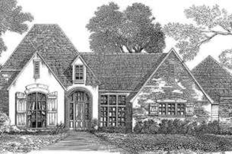 Home Plan - European Exterior - Front Elevation Plan #301-115
