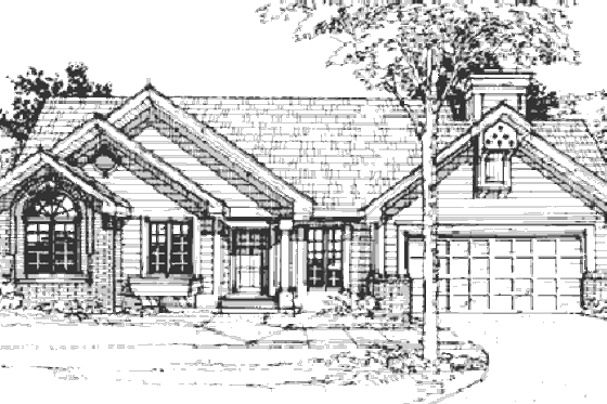 Exterior - Other Elevation House Plan #320-350 - 3 bed, 2 bath