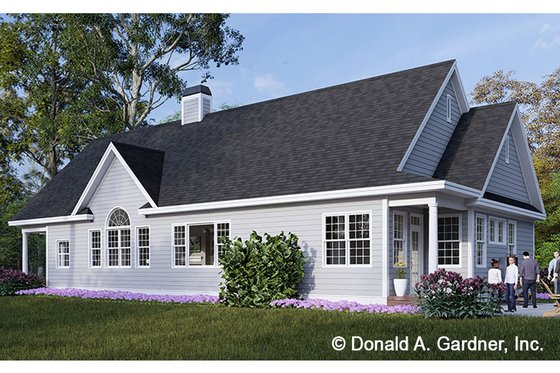 Exterior - Other Elevation for Ranch House Plan #929-825 - 3 bed, 2 bath