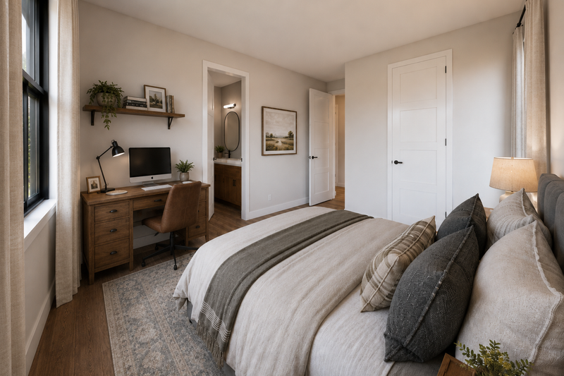 Home Plan - Interior - Bedroom 1 for Country House Plan #48-1228 - 3 bed, 2.5 bath