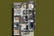 Cottage Style House Plan - 3 Beds 2 Baths 1547 Sq/Ft Plan #513-2334 