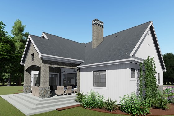 Exterior - Other Elevation for Farmhouse House Plan #1069-18 - 3 bed, 2.5 bath