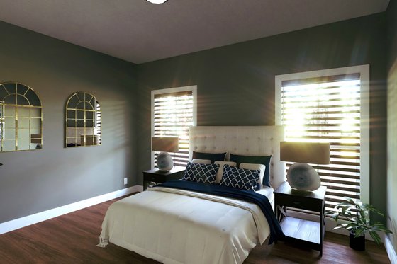 Interior - Bedroom 3 for Farmhouse House Plan #44-278 - 5 bed, 3 bath