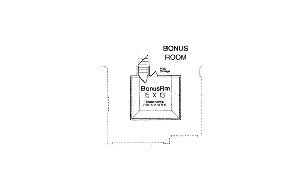 Floor Plan - Other Floor for European House Plan #310-536 - 4 bed, 3 bath