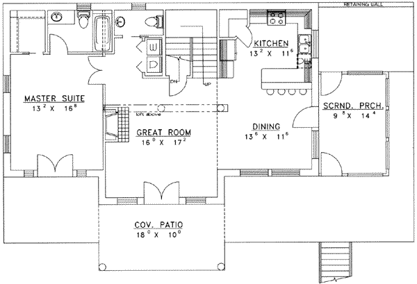 Home Plan - Floor Plan - Main Floor Plan #117-459