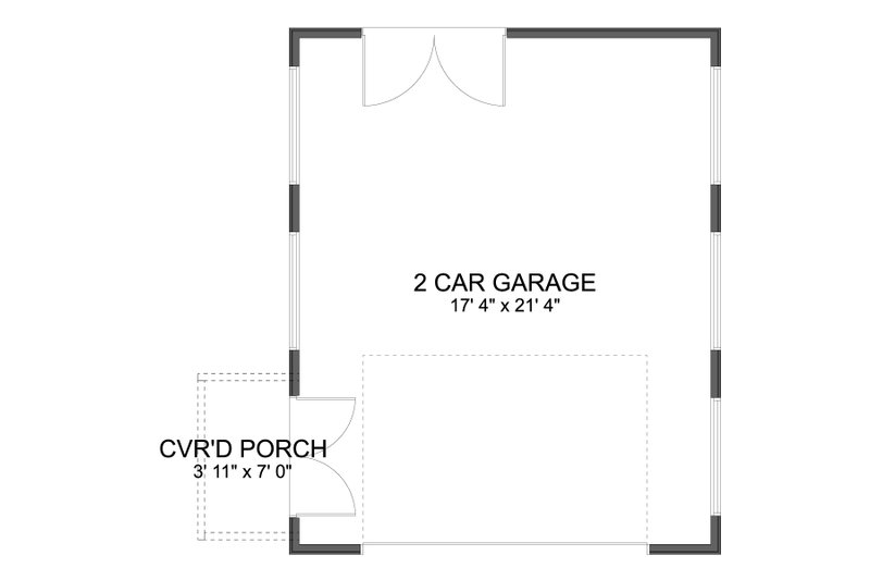 Architectural House Design - Floor Plan - Main Floor for Traditional House Plan #1060-481, 0 bath
