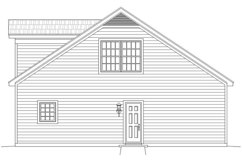 House Blueprint - Exterior - Other Elevation 1 for Country House Plan #932-244, 0 bath