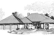 European Style House Plan - 3 Beds 3 Baths 2581 Sq/Ft Plan #320-388 