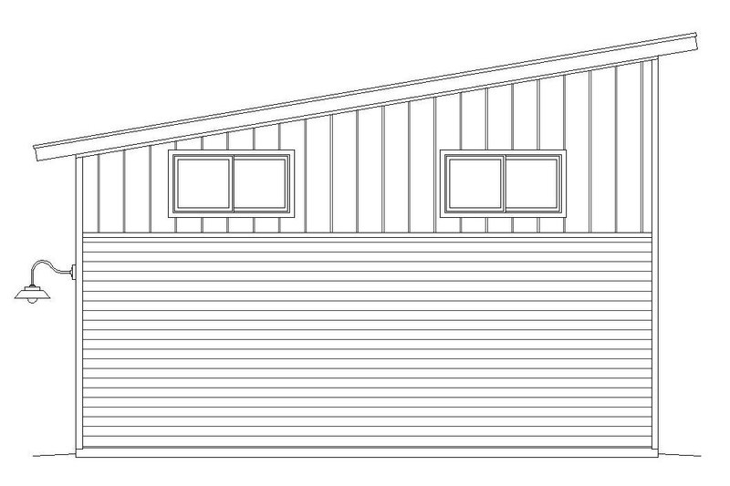 House Blueprint - Exterior - Rear Elevation for Contemporary House Plan #932-193, 0 bath