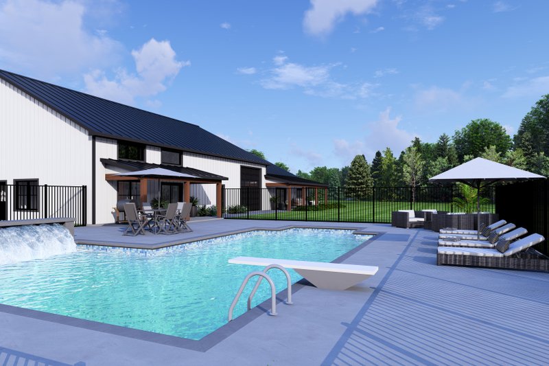 House Plan Design - Exterior - Outdoor Living for Barndominium House Plan #1064-304 - 3 bed, 2.5 bath