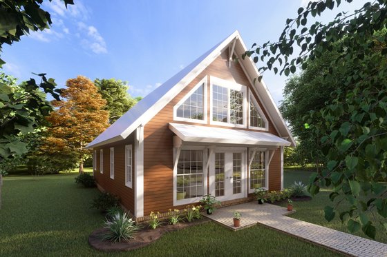 Exterior - Other Elevation for Cabin House Plan #513-2208 - 2 bed, 2 bath