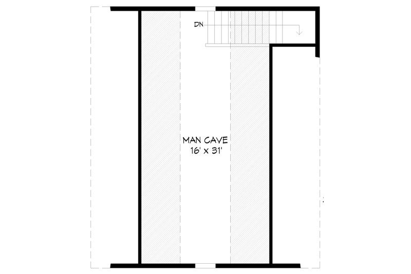 House Plan Design - Floor Plan - Upper Floor for Traditional House Plan #932-544, 0 bath