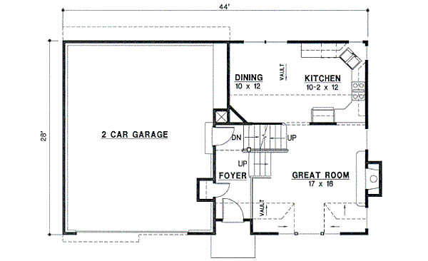Traditional Floor Plan - Main Floor Plan #67-632