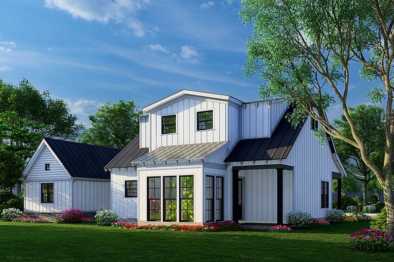 Cottage Style House Plan - 3 Beds 3 Baths 1649 Sq/Ft Plan #923-262 ...