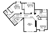 Mediterranean Style House Plan - 4 Beds 4 Baths 2322 Sq/Ft Plan #72-322 