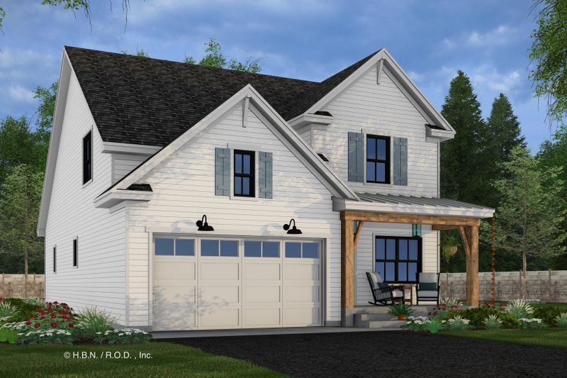 House Design - Exterior - Front Elevation 5 for Farmhouse House Plan #51-1346 - 4 bed, 3.5 bath
