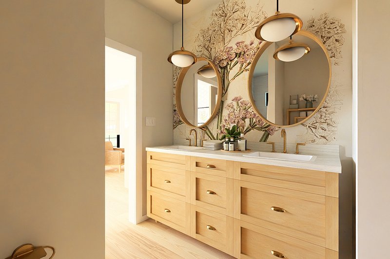 Dream House Plan - Interior - Master Bathroom for Farmhouse House Plan #126-236 - 2 bed, 2 bath